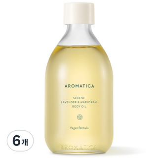아로마티카 서렌 바디오일 라벤더 앤 마조람, 100ml, 6개