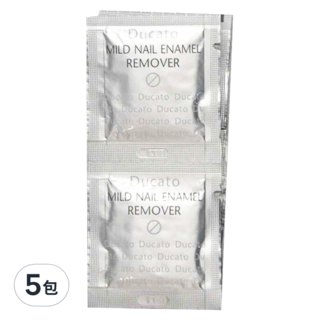 Ducato 溫和無臭攜帶型去光水棉片 8片,2ml,5包