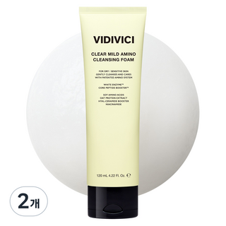 VIDIVICI 淨透溫和胺基酸潔面乳, 120ml, 2個