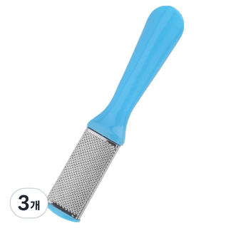 Bluecozy 雙面不鏽鋼足部去角質器 藍色, 3個, 1入, 60g