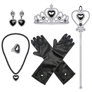 Mii Mii Party 皇冠首飾配件公主套裝, 黑色, 1套