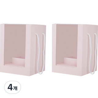 Maket Gamseong 活動花束包裝袋, 粉紅色, 4個