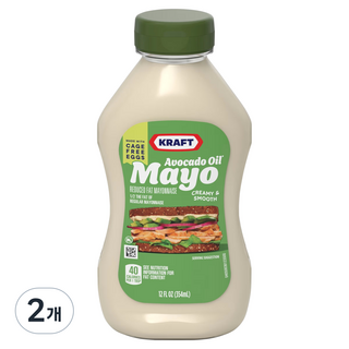크래프트 아보카도 오일 마요네즈, 2개, 354ml