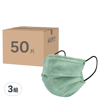 KOgi 宏瑋 滿版醫療口罩, 50片, 3組, 綠野仙蹤色