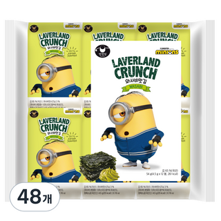 MANJUN 小小兵芥末味海苔, 4.5g, 48個