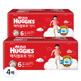 하기스 2024 매직컴포트 팬티형 기저귀 남녀공용