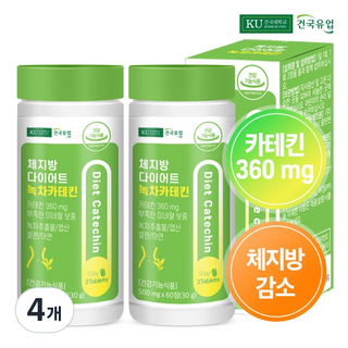건국유업 체지방 다이어트 녹차 카테킨, 4개, 30g