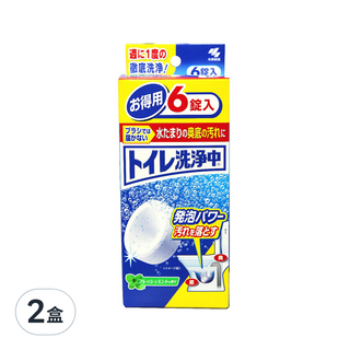 小林製藥 廁所清潔發泡錠 有效除菌 去除汙垢, 150g, 2盒