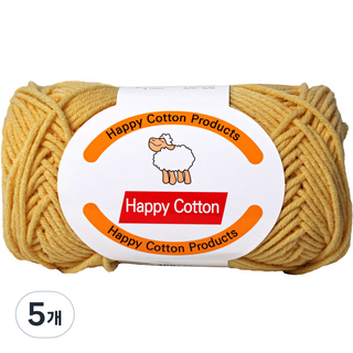 Yarna Happy Cotton 編織線 45g, 736, 5個