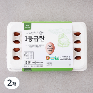 샛별뜨락 무항생제 인증 1등급 대란, 15구, 2개