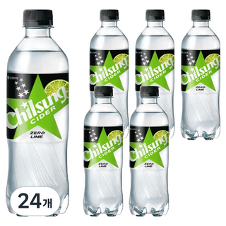 칠성사이다 제로 라임, 500ml, 24개