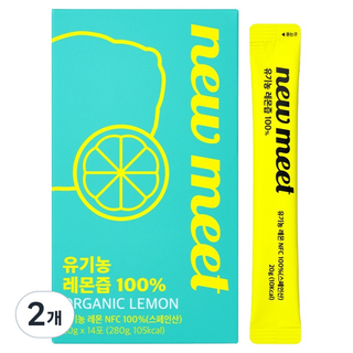 NFC鮮榨檸檬汁隨身包 14條入, 2個, 280g