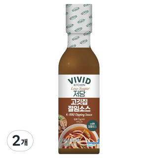 VIVID KITCHEN 低糖烤肉店醃醬, 2個, 245g