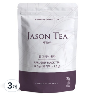 JASON TEA 伯爵紅茶 35入 三角茶包, 1.5g, 3個