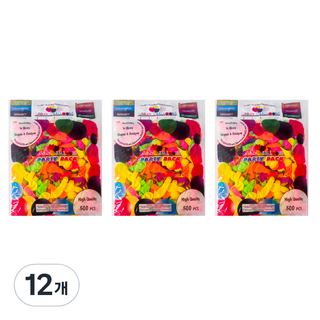 PARTYSHOW 嘉年華螢光水球 500入, 混合顏色, 12個