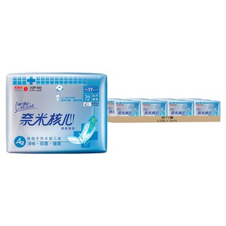 康乃馨 奈米核心健康護墊 自然無香, 17cm, 26片, 12包