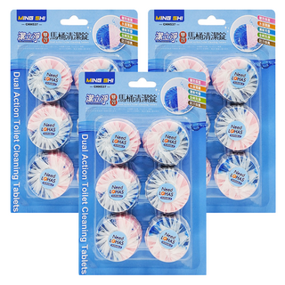 潔立淨 雙效馬桶清潔錠 50g, 18顆