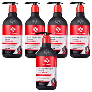 台塑生醫 Dr's Formula 控油抗屑洗髮精, 580g, 5瓶