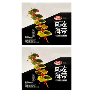 衛龍 風吃海帶, 滑脆爽口 香辣 海洋鮮味, 400g, 2盒