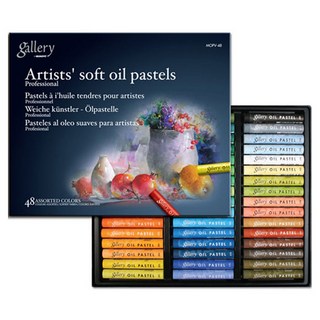 문교 소프트 오일 파스텔 지함 MOPV-48, 48색, 1세트