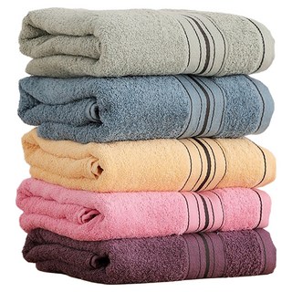 星紅織品 石墨烯毛巾 365g, 藍色 + 綠色 + 粉色 + 紫色 + 黃色, 5條