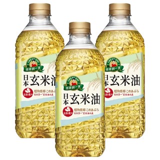 得意的一天 日本玄米油 富含穀維素、維生素E 非基改米源 適用於各種高溫烹調, 2.4L, 3桶