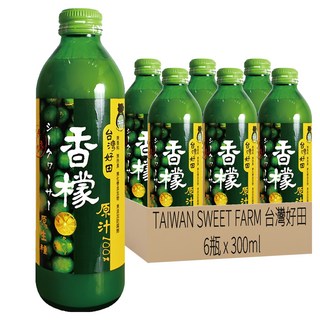TAIWAN SWEET FARM 台灣好田 香檬原汁, 300ml, 6瓶