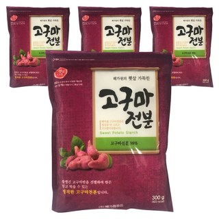 海原紅薯澱粉, 300g, 4個