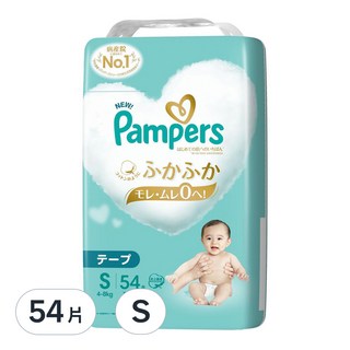 Pampers 幫寶適 日本境內版 黏貼型尿布 4~8kg, S, 216片