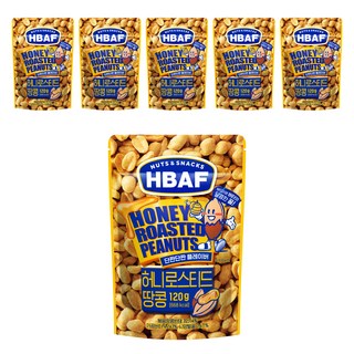 HBAF 蜂蜜烘烤花生, 400g, 6包