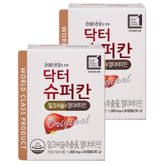 에이치엘사이언스 닥터슈퍼칸 밀크씨슬 멀티비타민, 30정, 2개