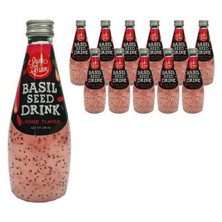 Luck Siam 荔枝風味羅勒籽飲, 290ml, 12瓶
