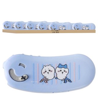 PLUS 普樂士 吉伊卡哇魔豆膠帶 10個 Set 6mm豆豆貼 捲軸式設計, 一起討伐 藍色, 1盒