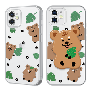 hottmall 樹葉短尾矮袋鼠手機支架組合手機殼