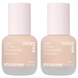 INNISFREE 輕薄透服貼粉底液 30ml, 21N Vanilla, 2個