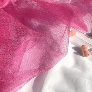 웹망사 메쉬 15종 대폭 원단, 비비드핑크, 1개