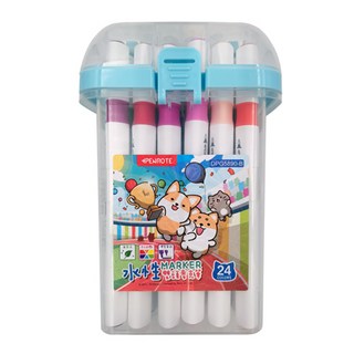 PENROTE 筆樂 柴語錄 水性雙頭麥克筆, 藍色, 1盒