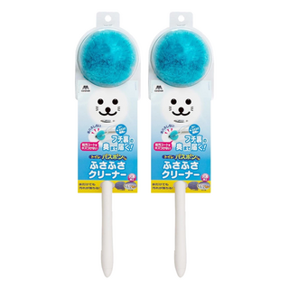 CONDOR 山崎 小海豹馬桶潔淨刷 特殊纖維刷毛 圓弧設計桿身, 小海豹 藍色 + 白色, 2支