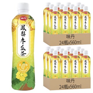 味丹 心茶道 鳳梨冬瓜茶, 48瓶, 560ml