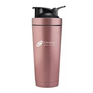 FUJI-GRACE 富士雅麗 寬口陶瓷噴層保溫搖搖杯 FJ-905, 玫瑰金, 750ml, 1個