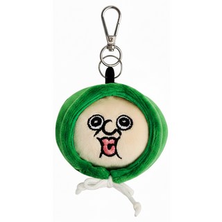 胖胖伊連帽舒壓球鑰匙圈 綠色款, 1個, 邦邦吉 綠色, 8cm