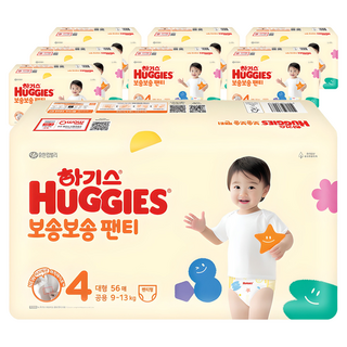 하기스 뉴 보송보송 팬티형 기저귀 공용, 4단계, 448매