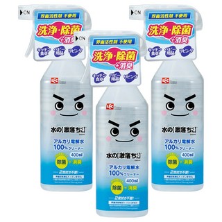 LEC 激落君 電解水清潔劑, 400ml, 3瓶