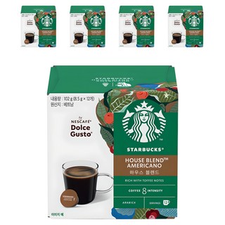 스타벅스 하우스 블렌드 캡슐커피, 8.5g, 12개입, 5개