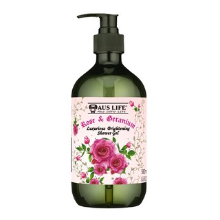 AUS LIFE 澳思萊 玫瑰天竺葵柔護洗髮露 溫和潔淨、長效保濕、柔順亮澤, 500ml, 1件