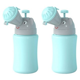 s-sportplus+ 攜帶式尿壺 男童 藍色 可愛卡通造型 安全無毒材質 密封防漏, 2個