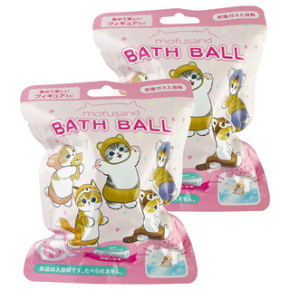 SHOBIDO 粧美堂 MOFUSAND 沐浴球 內附玩具 5種玩具 適用年齡: 6歲以上, 75g, 2個