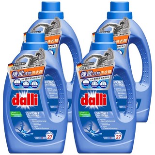dalli 達麗 超濃縮運動衣料洗衣精 1.1L 專為運動纖維與透氣衣物設計, 4瓶