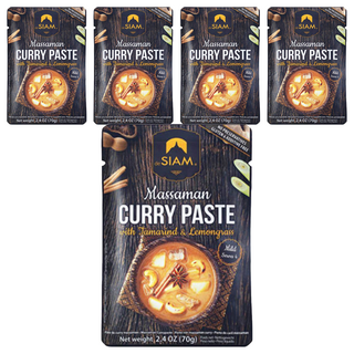deSIAM 暹羅瑪斯曼咖哩膏, 70g, 5包
