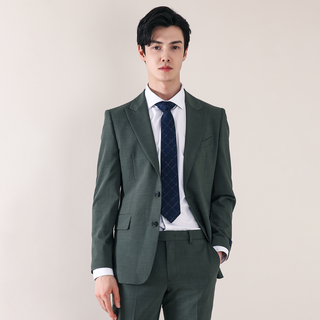 Liberclassy 男士純色尖頂西裝外套 LHS11663